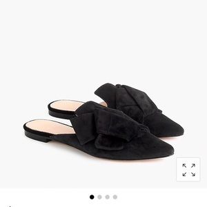 NEW! Never worn. Pointed toe slide (suede-black)